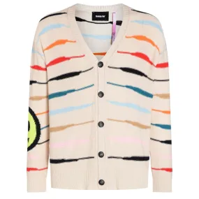Barrow Cardigan multicolore avec maxi logo