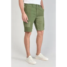 Bermuda short LUBERON vert en coton Le Temps des Cerises - Bermuda / Short Homme sur MenCorner