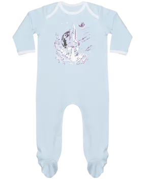 Body Pyjama Bébé Fusée au décollage par KronoArt