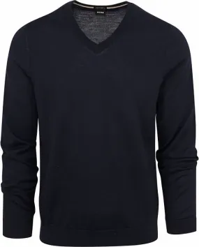 BOSS Pull-over Laine Melba Bleu Foncé 50468261-404 commande
