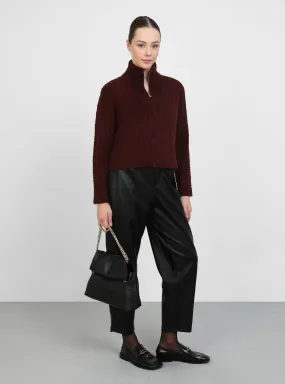Brown - Knit Cardigan
