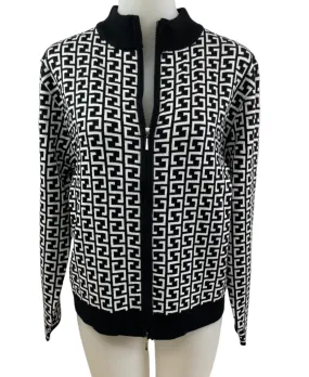 Cardigan en tricot 2 tons
