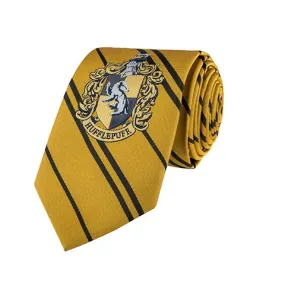 Cravate Poufsouffle (adulte) logo tissé - Harry Potter