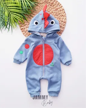 denuor shawl hooded jumpsuit