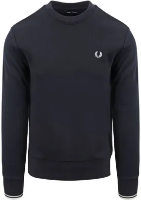 Fred Perry Pull Logo Bleu Marine M7535-248 commander en lign