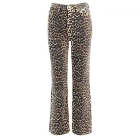 Ganni Jeans Betzy imprimé léopard