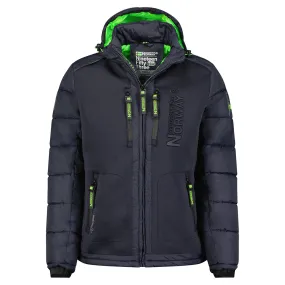 Geographical Norway Beachwood Homme - Doudoune bimatière contrastée et matelassée Marine Vert
