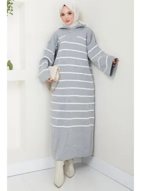 Grey - Knit Cardigan