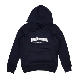 Hoodie kid navy - white College