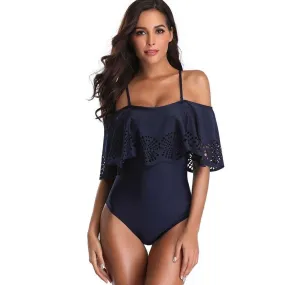 Maillot de Bain Rétro  Bleu Marine