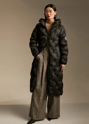Manteau long matelassé