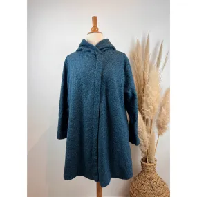 Manteau à capuche laine bouclette jusqu'au 52 grande taille  