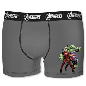 MARVEL Boxer Garçon Coton BCASS2 Gris