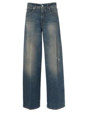 Nine In The Morning Jeans Gea en denim bleu