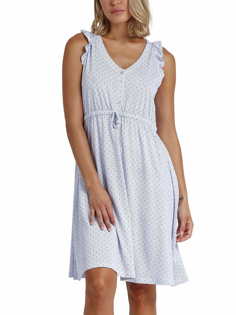 Nuisette Stripes And Dots - Bleu