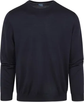 Olymp Pull Col Rond Wool Bleu Foncé 015011-18 commander en 