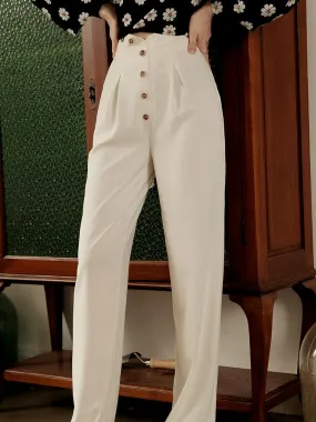 Pantalon Fluide Taille Haute | Emi