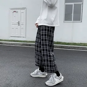 Pantalon à Carreau Noir