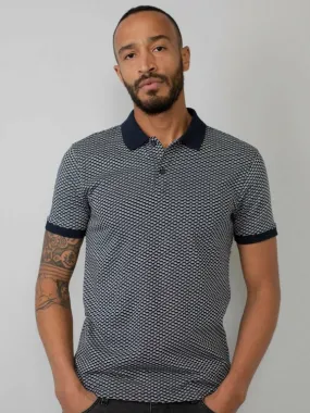 Polo shirt - Textured - No. 903 - Dark navy - Petrol Industries.