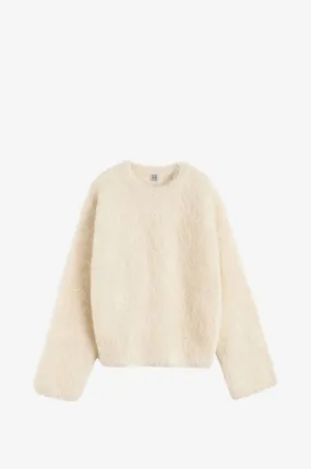 Pull col rond en alpaca Boxy