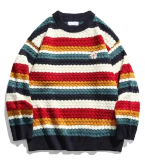 Pull en Laine Rayé Vintage