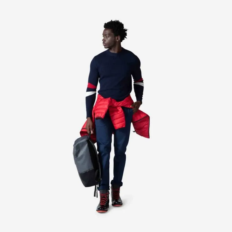 Pull homme Rossignol Signature RN Knit dark navy 2024 Chez SportAixTrem
