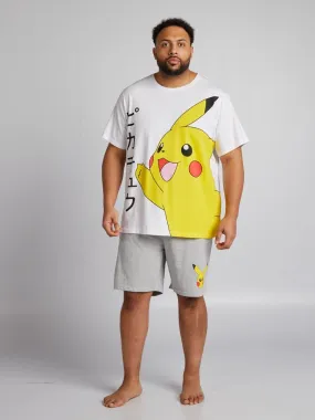 Pyjama court 'Pokémon' - Gris