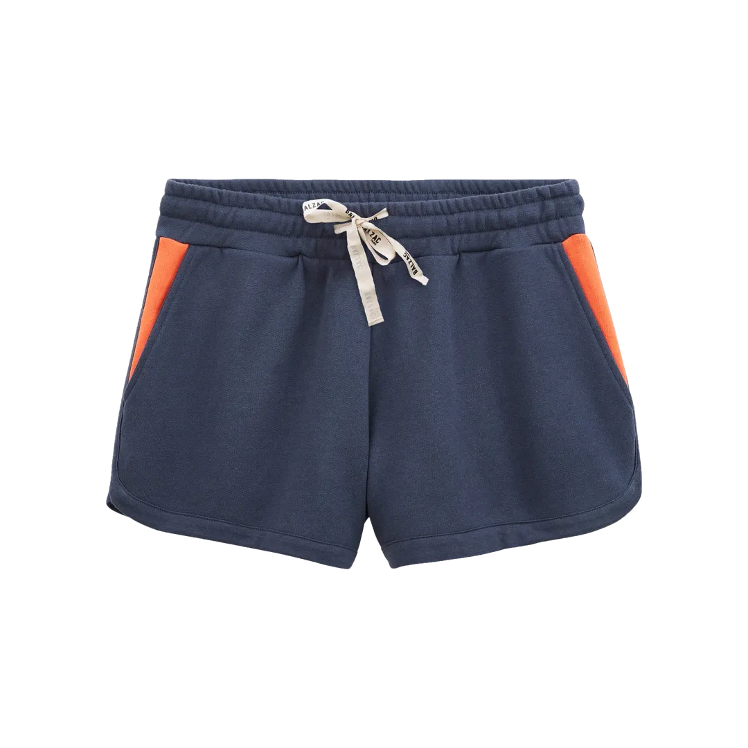 Short Sensation marine, rose et orange