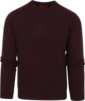 Suitable Pull Laine Col Rond Bordeaux LMBS-O-23 kl 30411 Ras