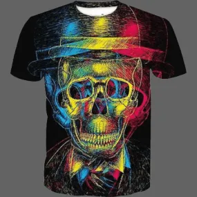 T-shirt tête de mort classe