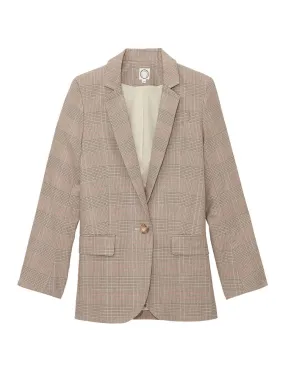 Veste Bruna  en coton à carreaux