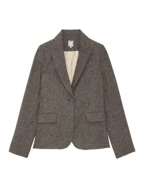 Veste Nicoletta en laine mélangée grise